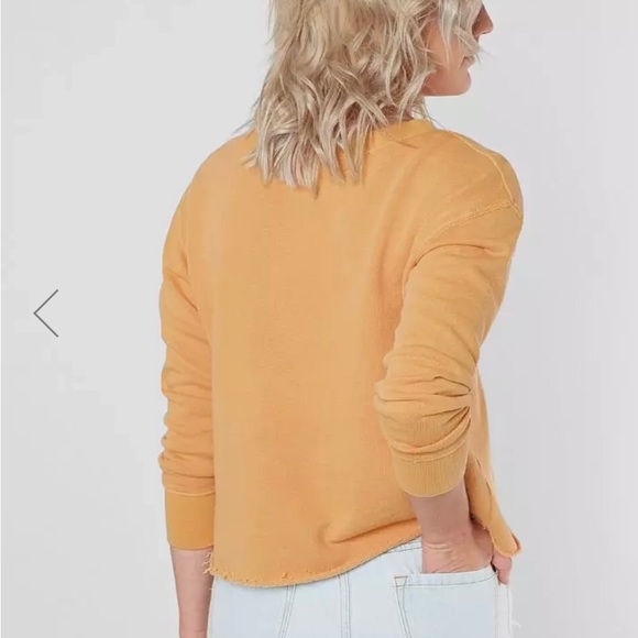 RVCA Slice cropped sweatshirt pullover harvest gold - Picture 2 of 9